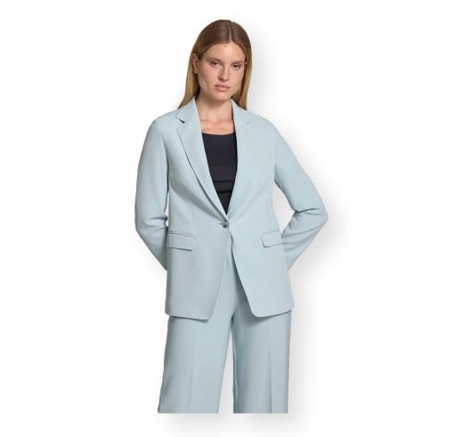 BOSS Blazer Donna Regular Fit in Crepe Elasticizzato C Jabla3 50549396 Colore Celeste