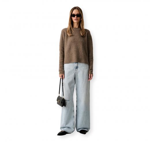 BOSS Jeans Donna Slouchy EMMA MR 50564410 Colore Celeste