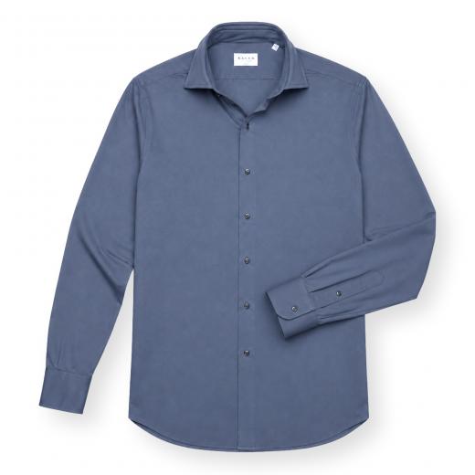 XACUS Camicia Uomo Active Shirt Tailor Fit 31722733 Grigio Stretch Tecnico