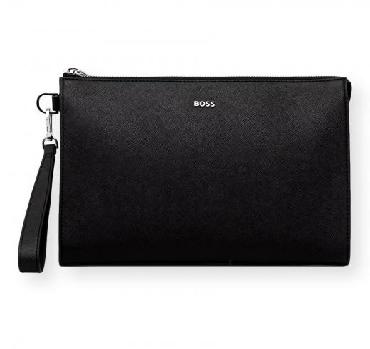 BOSS Borsa Uomo in Pelle con Zip Northon Clutch 50572464 Colore Nero