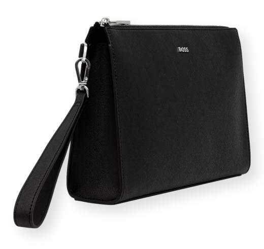 BOSS Borsa Uomo in Pelle con Zip Northon Clutch 50572464 Colore Nero