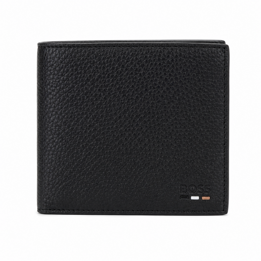 BOSS Ray Bifold Portafoglio Uomo Nero 6 Carte con Portabanconote 50568405