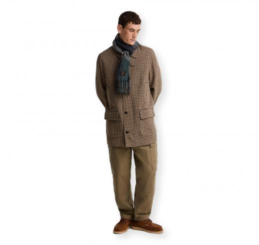 BARBOUR Sciarpa Westerdale a Scacchi Oversize USC0391GY91 Colore Grigio Tartan