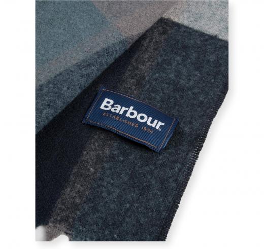 BARBOUR Sciarpa Westerdale a Scacchi Oversize USC0391GY91 Colore Grigio Tartan