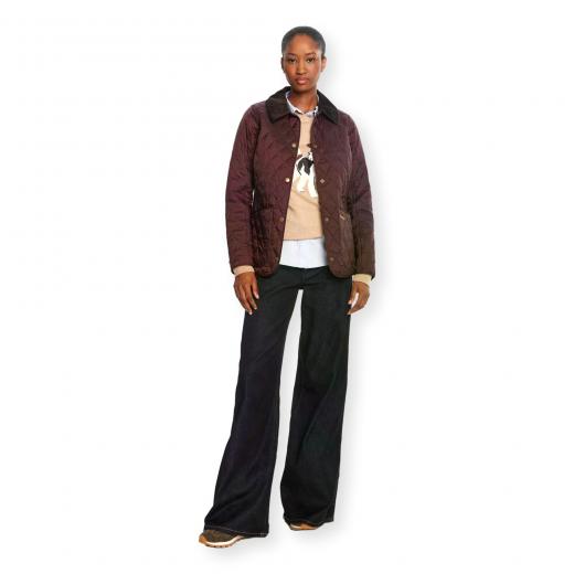 BARBOUR Annandale Giacca Trapuntata Donna Leggera Colletto in Velluto LQU0475RE96 Bordeaux