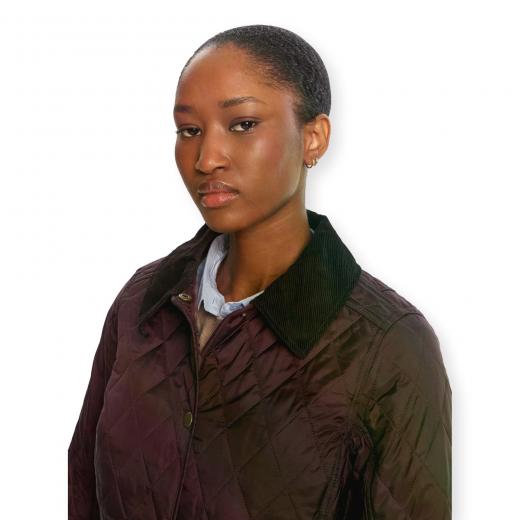 BARBOUR Annandale Giacca Trapuntata Donna Leggera Colletto in Velluto LQU0475RE96 Bordeaux