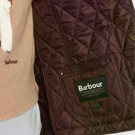 BARBOUR Annandale Giacca Trapuntata Donna Leggera Colletto in Velluto LQU0475RE96 Bordeaux