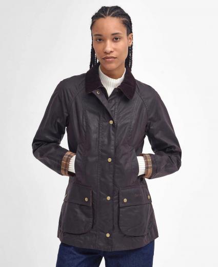 BARBOUR Beadnell Giacca Cerata Donna Rustic in Cotone Wax LWX0667RU52