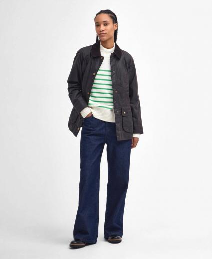 BARBOUR Beadnell Giacca Cerata Donna Rustic in Cotone Wax LWX0667RU52