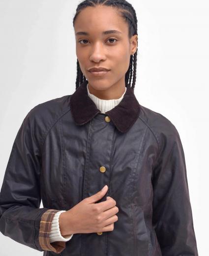 BARBOUR Beadnell Giacca Cerata Donna Rustic in Cotone Wax LWX0667RU52