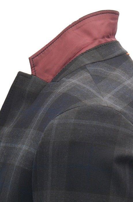 HUGO BOSS Giacca slim fit in tessuto a quadri Modello Benestretch8_BS - 50371946