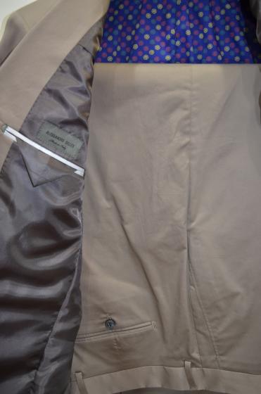 ALESSANDRO GILLES Abito Uomo Cotone Elasticizzato Slim Fit Sfoderato A22C tg. 52