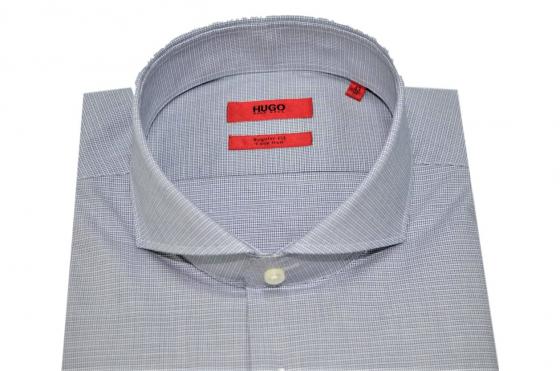 HUGO BOSS Camicia regular fit colletto francese GRIGIO Modello Vepic 50405135