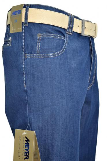MEYER Pantalone Jeans Uomo Modello Dubai 1-4103/17 Stretch Colore Blu