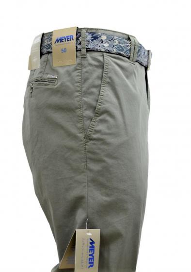 MEYER Pantalone Uomo Modello Rio 1-3117/26 Stretch Colore Verde