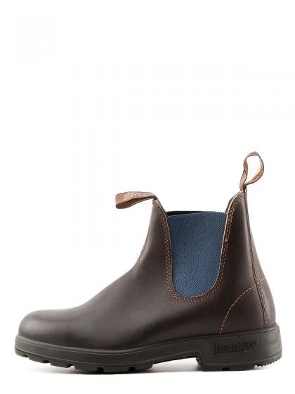 BLUNDSTONE 578 STIVALETTI AUSTRALIANI PREMIUM LEATHER STOUT BROWN BLUE