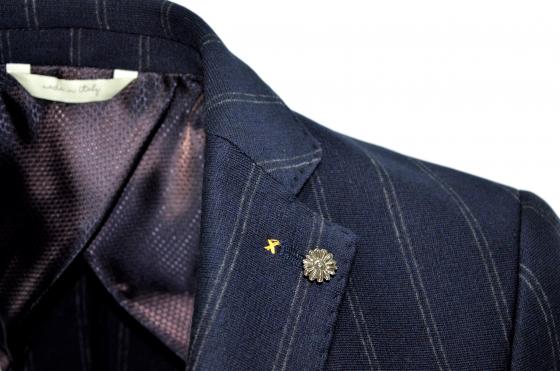 ALESSANDRO GILLES Giacca Uomo Sfoderata Extra Slim Fit GMAT 2307 Riga Blu