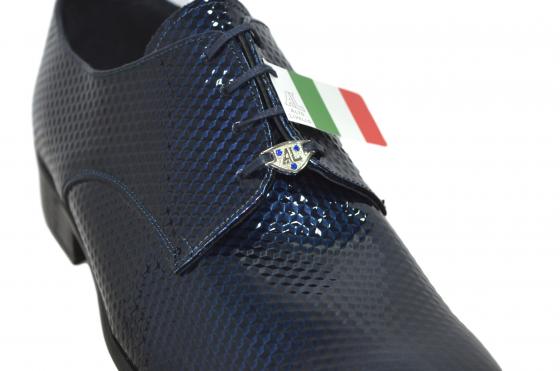 ALTO LIVELLO SCARPE CERIMONIA UOMO MODELLO DERBI ARTICOLO 214N CUBI BLU