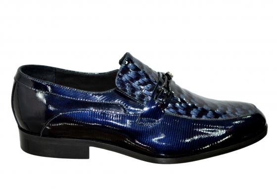 ALTO LIVELLO SCARPE CERIMONIA UOMO MODELLO 025A11 brick/cristallo blu