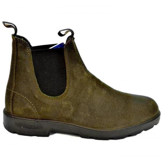 BLUNDSTONE 1615 Sivaletti Australiani Elastic Side Boot Dark Olive Suede