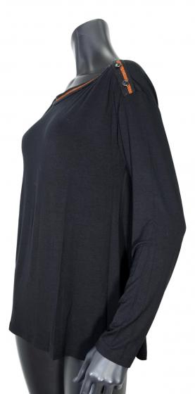 DONATELLA DE PAOLI MAGLIA DONNA 19D2032 COLORE NERO MADE IN ITALY