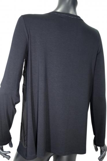 DONATELLA DE PAOLI Maglia Donna 18D2086 Colore Nero Con Perline Made in Italy