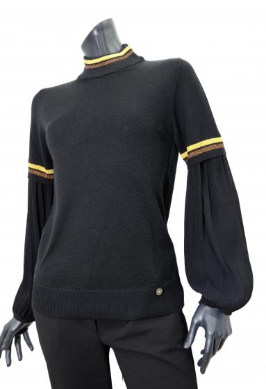 DONATELLA DE PAOLI MAGLIA DONNA 19D2011 COLORE NERO MADE IN ITALY
