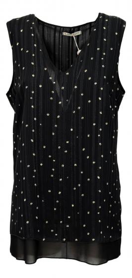 LISA KOTT CANOTTA 4623 COLORE NERO POIS LUREX LINEA CURVY STYLE