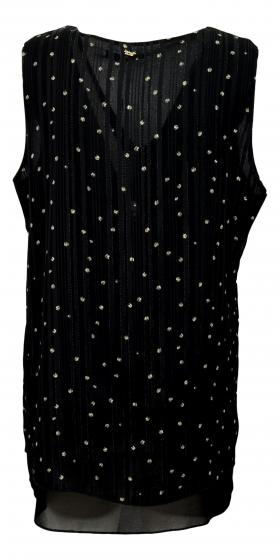 LISA KOTT CANOTTA 4623 COLORE NERO POIS LUREX LINEA CURVY STYLE