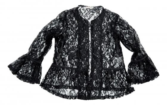 LISA KOTT SPOLVERINO IN PIZZO DONNA 05154 COLORE NERO LINEA CURVY STYLE