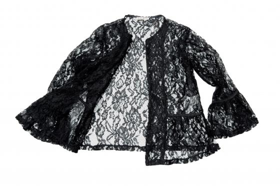 LISA KOTT SPOLVERINO IN PIZZO DONNA 05154 COLORE NERO LINEA CURVY STYLE