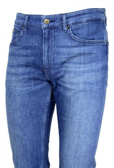 HUGO BOSS Jeans slim fit in denim italiano blu scuro Modello Delaware3 50438747
