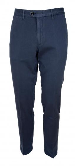 HUGO BOSS Chino slim fit gabardine cotone elasticizzato Kaito1 50437582 BLU