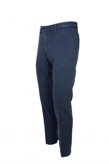 HUGO BOSS Chino slim fit gabardine cotone elasticizzato Kaito1 50437582 BLU