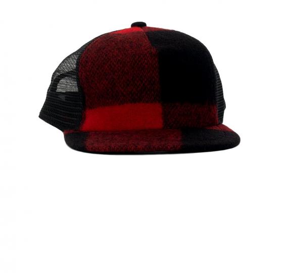 WOOLRICH Basketball Cappello Col. Red Black Buffalo WOACC1636