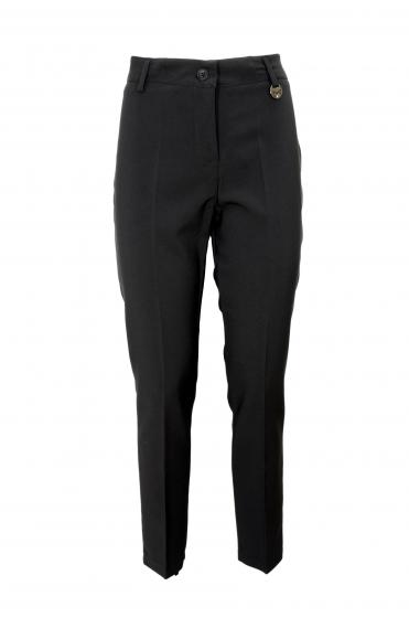 LISA KOTT PANTALONE DONNA 4618 COLORE NERO LINEA CURVY STYLE