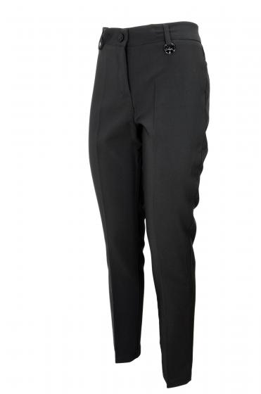 LISA KOTT PANTALONE DONNA 4618 COLORE NERO LINEA CURVY STYLE