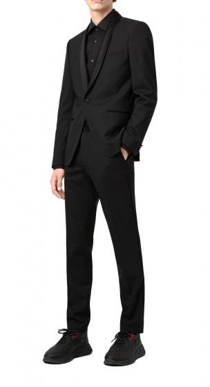 HUGO Camicia Uomo Slim Fit in Cotone 50289499 C-Jenno Colore Nero