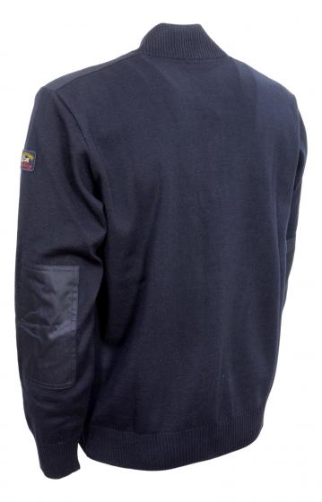 PAUL SHARK YACHTING Pull Mezza Zip con Toppe Modello C0P1028 Colore Blu