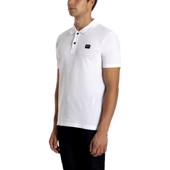 PAUL SHARK Polo Uomo in Cotone Pique Organico C0P1000 010 Colore Bianco