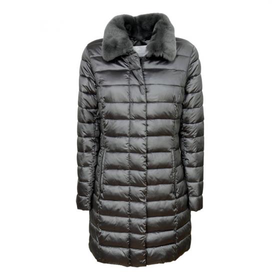 FLY CHARTER'S Giaccone Donna Colletto Staccabile Modello PI9121 lore Piombo