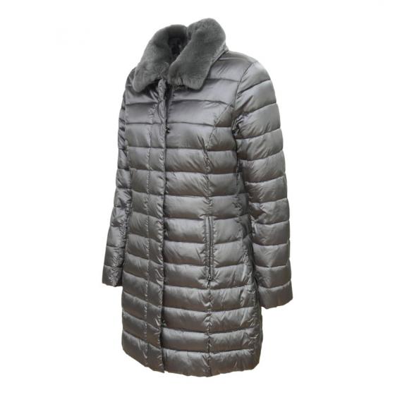 FLY CHARTER'S Giaccone Donna Colletto Staccabile Modello PI9121 lore Piombo