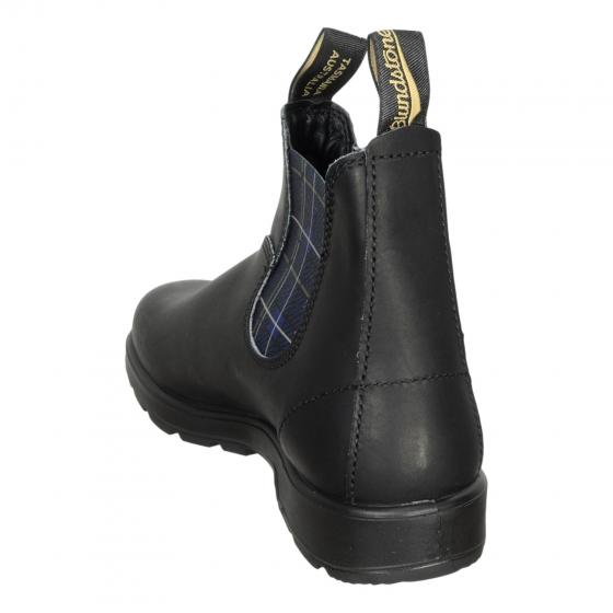 BLUNDSTONE Coloured Elastic Sided Boot Beatles 2102 Navy Tartan Black