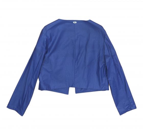LISA KOTT Giacchina Similpelle Articolo LK2033 Curvy Style Colore Blu