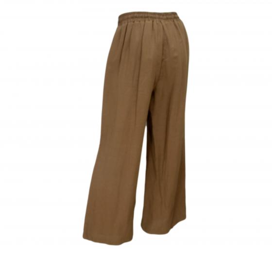 LISA KOTT PANTALONE PANTALACCIO DONNA CURVY STYLE COLORE MORO LK2013