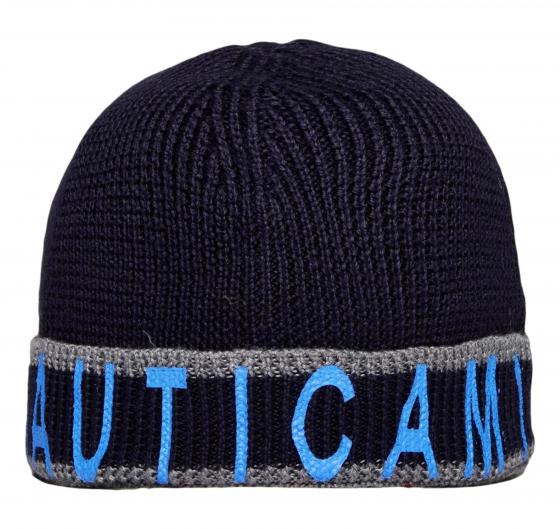 AERONAUTICA MILITARE Cappello CU004L Cuffia Berretto con risvolto decorato BLU