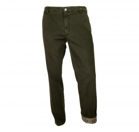 MEYER Pantalone Uomo Modello Roma Chino Denim Termico 2-3915/29 Verde