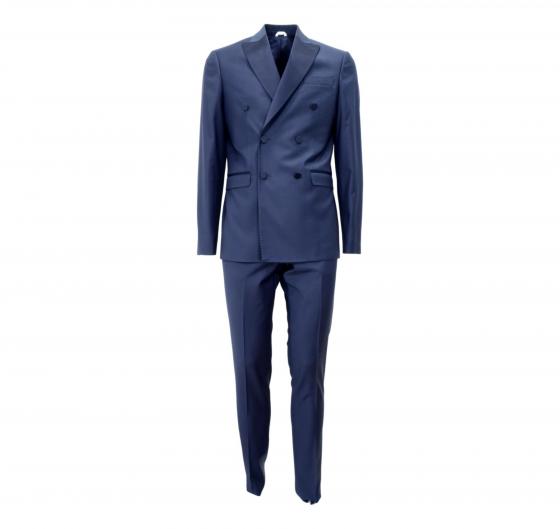 SIMBOLS Abito Uomo Cerimonia Doppio Petto Blu A11800 T4199