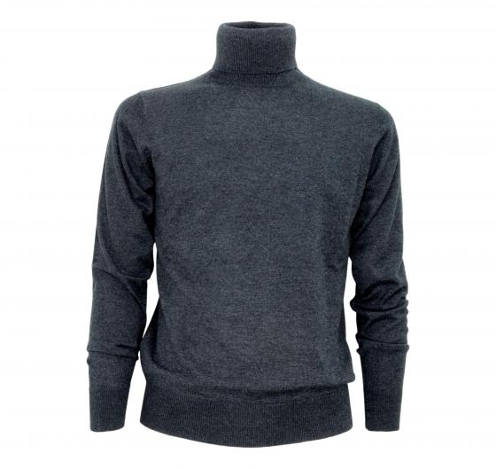 CASHMERE COMPANY Maglia Dolcevita 158 IU204914 Cashmere e Lana Colore Grigio Fumo