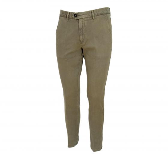 HUGO BOSS Chino slim fit gabardine cotone elasticizzato Kaito1 50437582 BEIGE